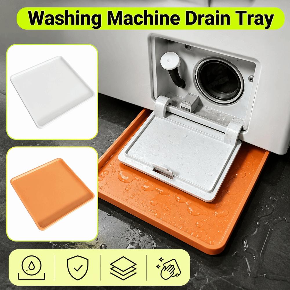 Anti-Overflow Washer Drain Guide Tray Leak-Proof Water Collection Box Laundry Room