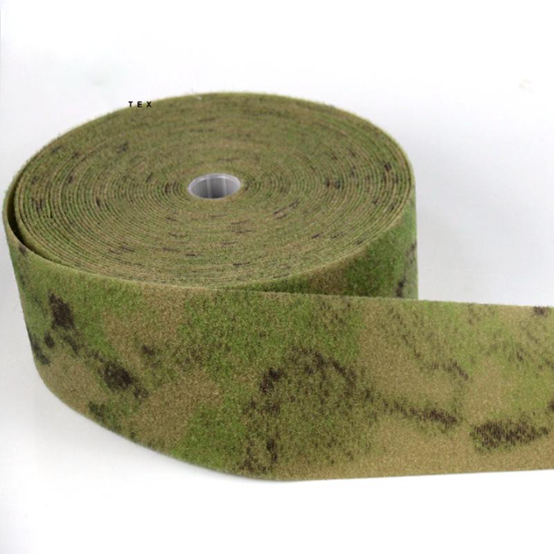 BEPAN Tactics DIY Clothing Accessories Green Ruin Camo Fur Surface Nylon Webbing 1M/5M Length