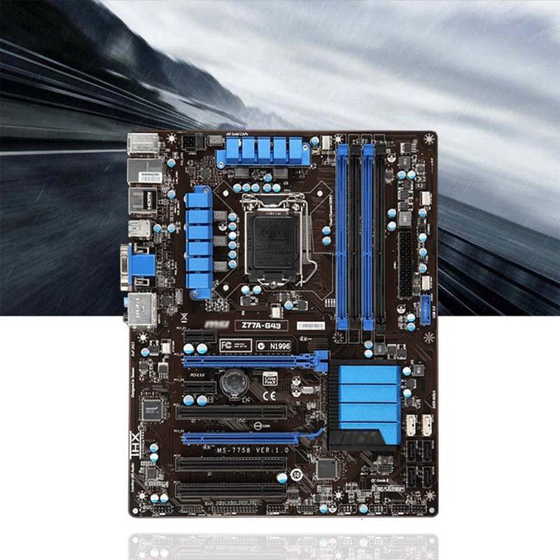 Материнская плата MSI MS-7758 Z77A-G43 LGA 1155 Intel Z77 DDR3 USB 3.0, 1 шт.