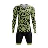Men's Cycling Long Sleeve Skinsuit Gel Pad Long Distance Riding Speedsuit Sun Protection Bodysuit Breathable Road Bike Clothing