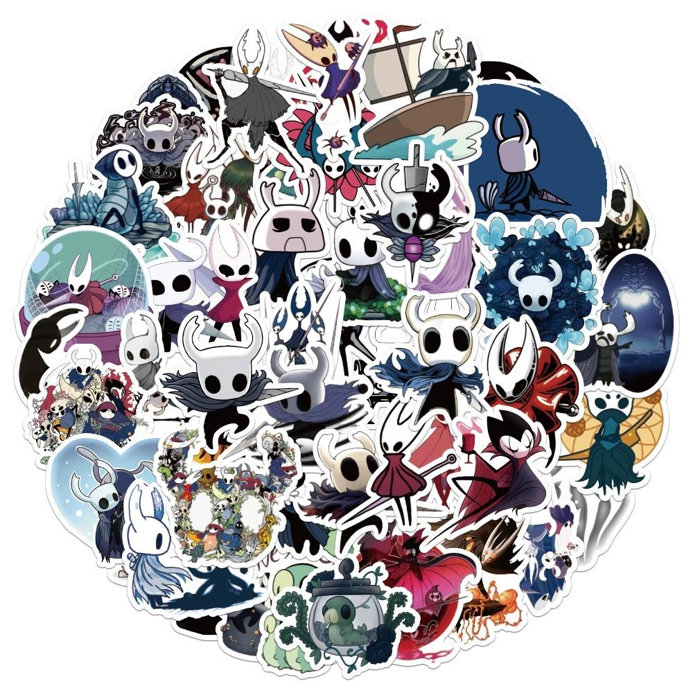 100 шт. Наклейки с граффити Hollow Knight Мультяшная игра DIY Креативные наклейки для скейтборда и багажа