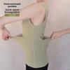 Sleeveless Thermal Underwear Camisole Double Pockets Thermal Tops  Autumn Winter