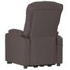Electric Recliner Chair Dark Brown Fabric