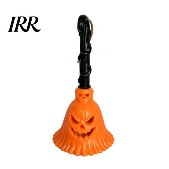 Halloween Party Supplies Pumpkin Broom Light, Hanging LED Witch Lamp, Decor Spooky Decorative Light for Holiday Battery Operated