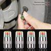 4Pcs Car Tire Pressure Monitor Pressure Gauge Indicator Alert Monitoring Valve Cap Sensor External Detec Tire Pressure Indicator