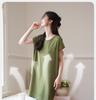 Xuan Liang Women's Summer Pure Cotton Short-Sleeved Pajama Dress
