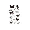 Dark Butterfly Sexy Waterproof Temporary Tattoo Sticker India Women Back Waist Flash Tatoo Girl Body Art Fake Tattoos Realistic