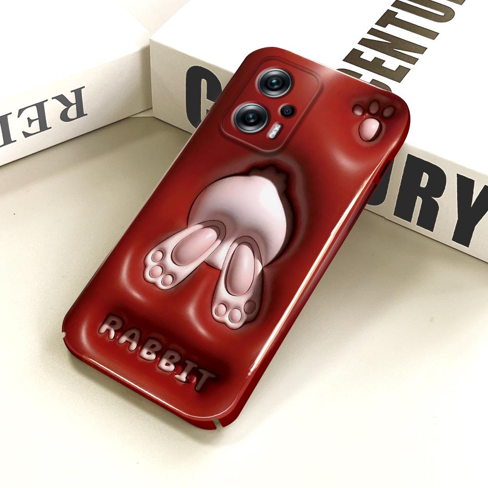 All-inclusive Film Phone Case Cartoon Pattern Design Hard Shell Full Cover Camera Shockproof Protection Case