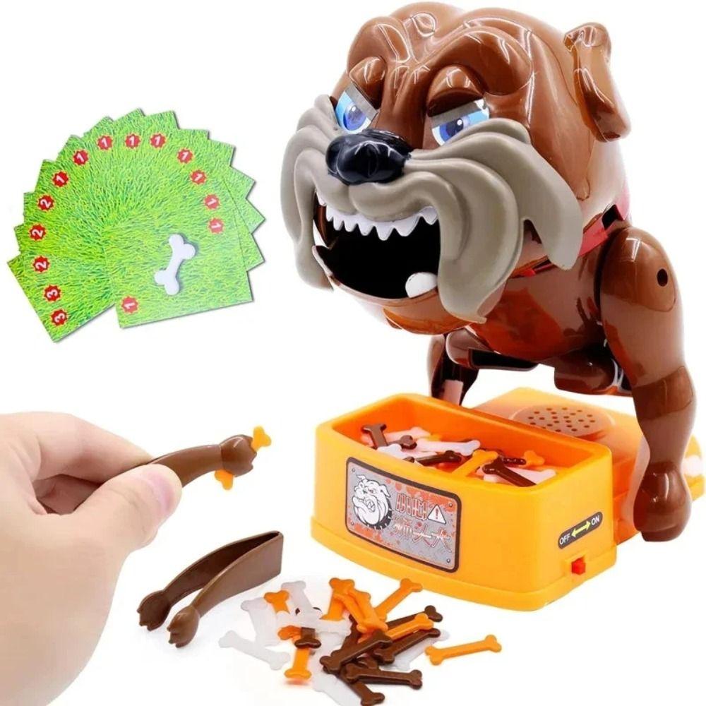 Simulation Dog Tabletop Game Multifunctional Finger Bite Scary Game  Kids Toddlers