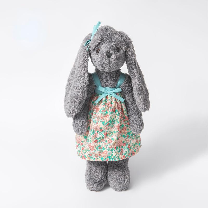 New Gray Fairy Rabbit Plush Doll Children Sleep Comfort Toys Girlfriend Birthday Gift