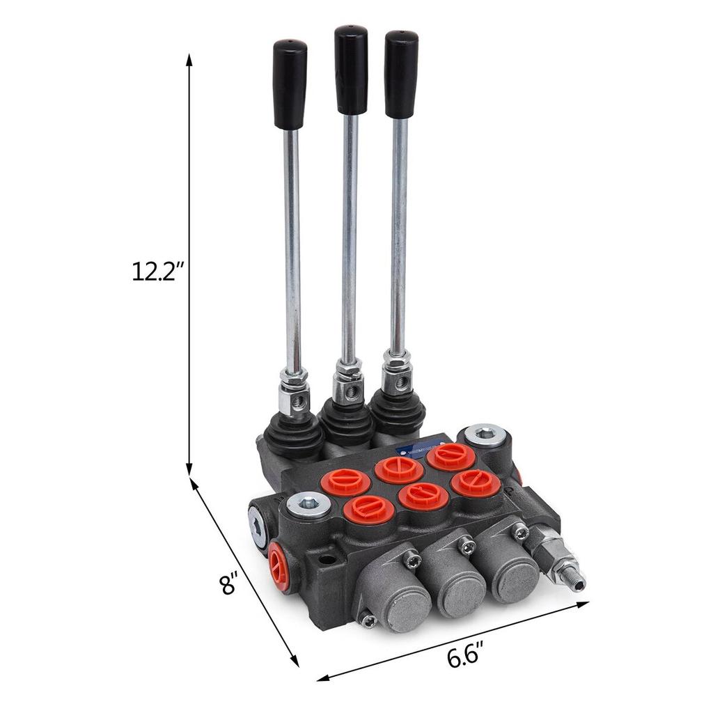 3 Spool hydraulic control valve,hydraulic valve unibody 3 spool valve ,Hydraulic Directional Control Valve 11gpm 40 L Double Acting Cylinder