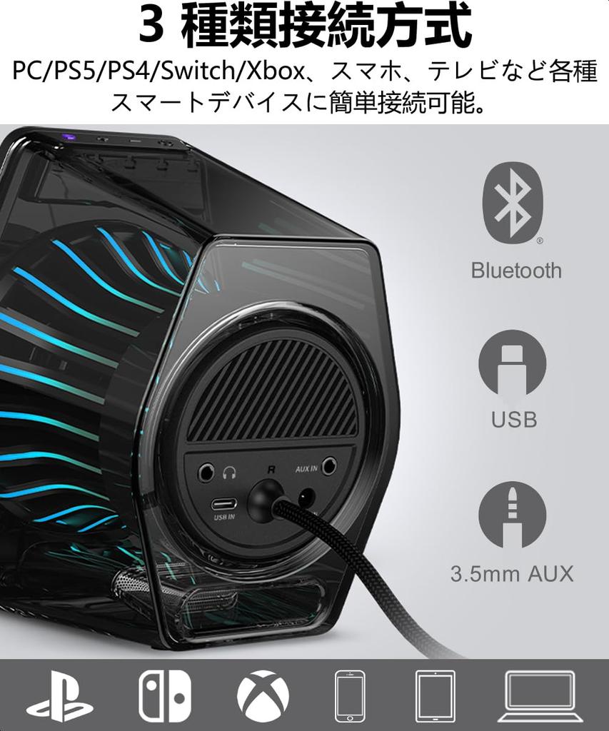 Edifier G2000 Pro 64 Вт Компактные настольные колонки для ПК и игр Продвинутые Активные Высокое качество звука Синхронизация RGB Виртуальный объемный звук Совместимость с