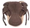 Treeless Freemax Synthetic Horse Saddle & Tack Beige-Brown 17" Inch