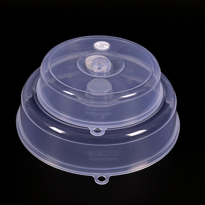 Clear Microwave Plate Cover Food Dish Lid Ventilated Steam Vent Kitchen Cooking