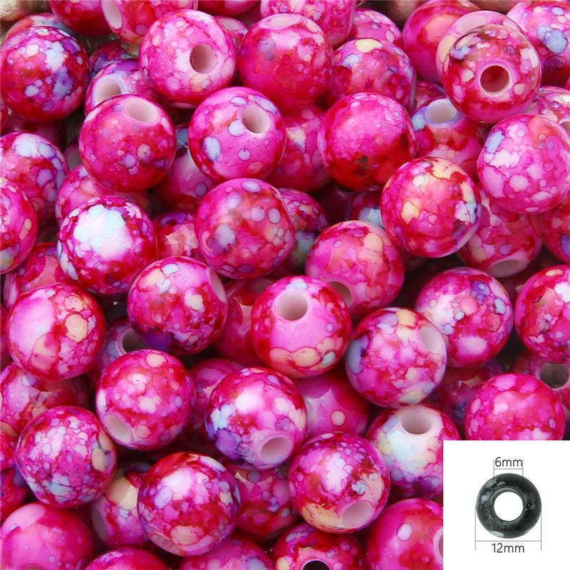 Креативные серьги, браслет, материал ABS 12 мм/10 мм/8 мм, 30/50/100 шт., искусственный жемчуг, ручная работа, аксессуары для украшений своими руками, акриловые цветочные круглые бусины