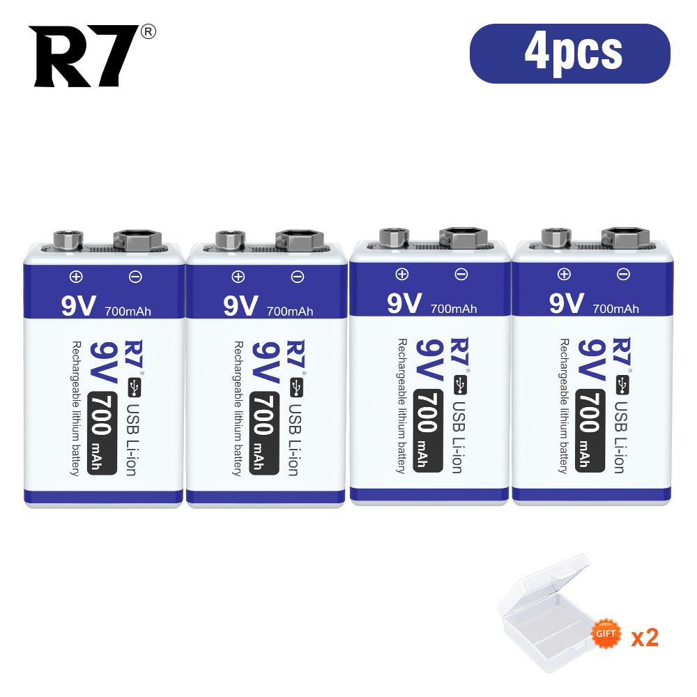 USB Зарядка 9 Вольт Li-ion Аккумулятор 6F22 9В Li-ion Литиевый Аккумулятор для Модели Радиоуправляемого Вертолета Микрофона Игрушки Детектора Дыма Аккумулятор