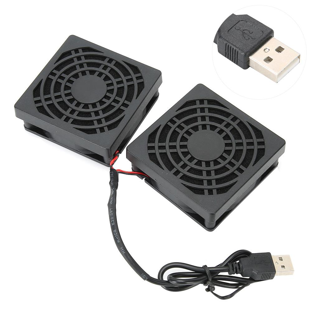 Вентилятор для маршрутизатора компьютера с пылезащитным чехлом USB Power Heat Disipation Tool для ASUS RTAC68U AC86U EX6200