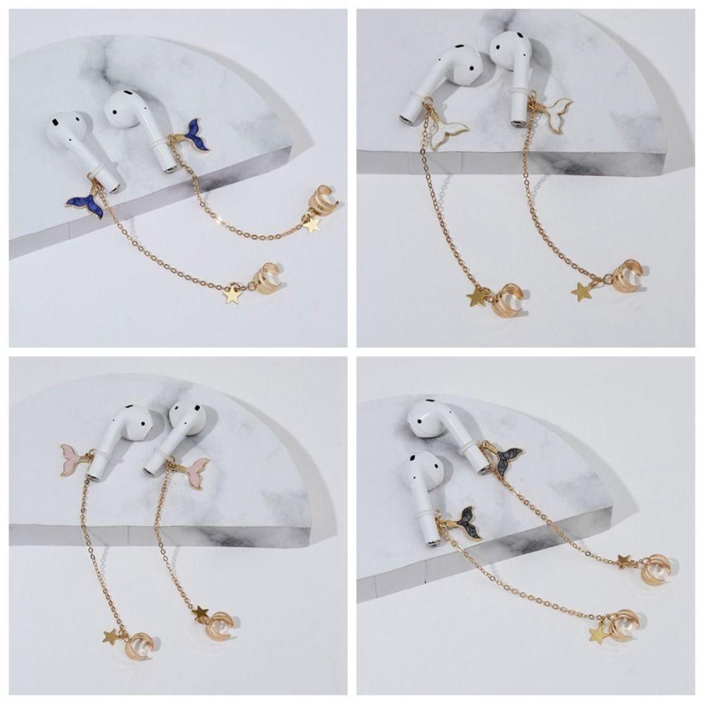 2 шт./пара Клипсы для ушей от потери в виде дельфинов, Декор для ушей, Цепочка для защиты наушников, Лучшие подарки