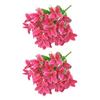 2Pcs Artificial Lily Flower 10 Fork 30 Heads Realistic Fake Silk Flower UV Resistant Wedding Party Indoor Outdoor Garden Yard Faux Flower Plants