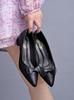 Женские балетки Shoetopia с острым носом | Элегантные сандалии-слипоны для платья с бантом | Удобная обувь для офиса, вечеринок и повседневной носки