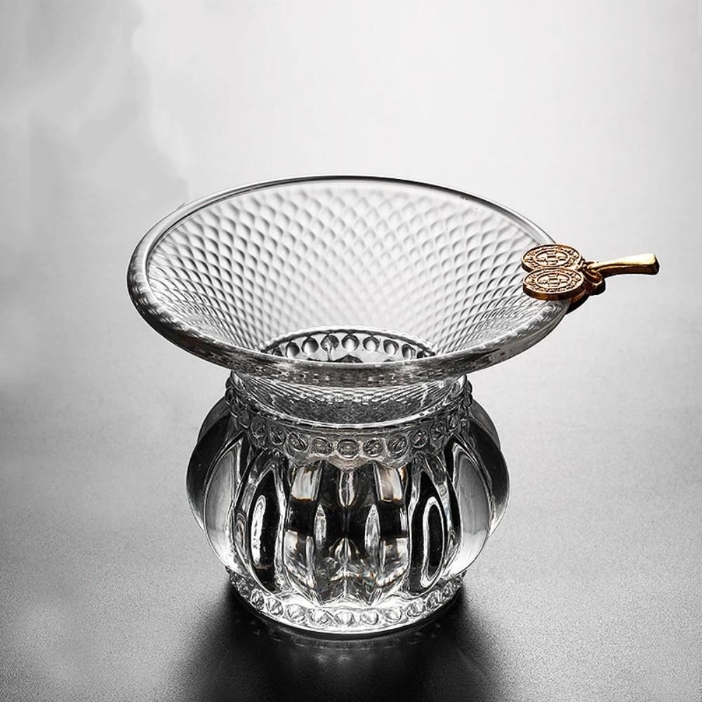 Heat-Resistant Glass Tea Strainer Japanese-Style Tea Distributor  Office