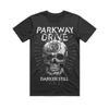 Оригинальная футболка Parkway Drive с дымчатым черепом S-3XL НОВАЯ