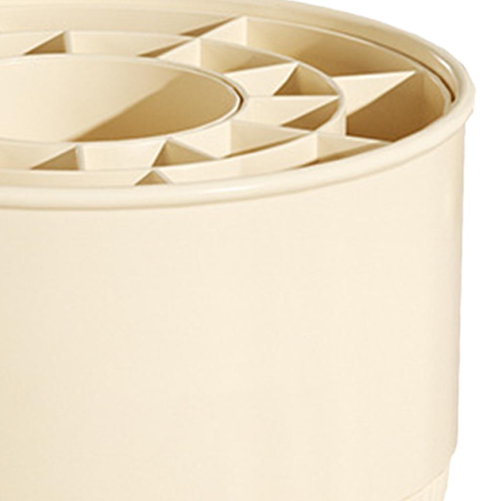 Makeup Brush Holder Organizer 360 Rotating Large Capacity Makeup Brush Storage Box for Home 21 Grid