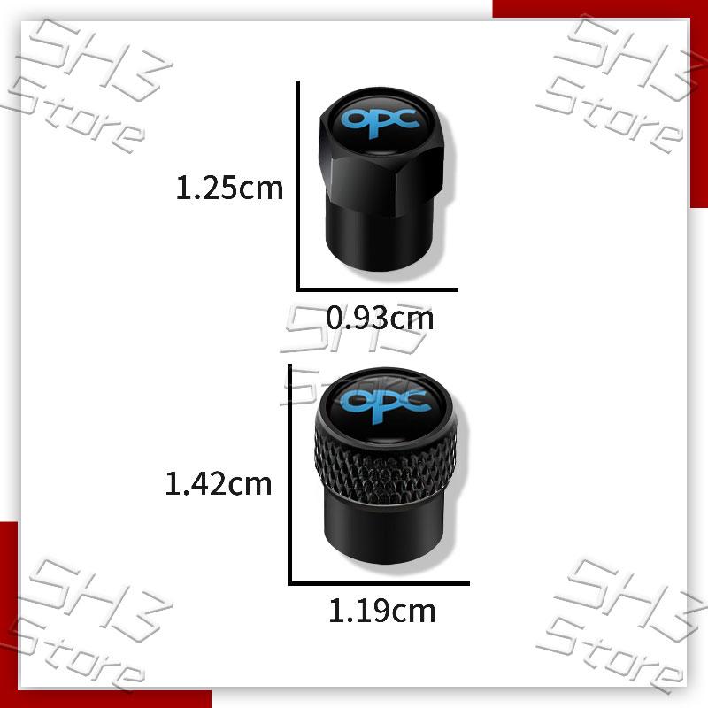 AAAYI1 4Pcs Car Metal Wheel Tire Air Valve Caps Tyre Rim Stem Covers For Vauxhall OPC Line Logo Opel Astra G H J K F Corsa Mokka Zafira