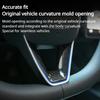 For Tesla Model Y Launch 2025 Real Carbon Fiber Steering Wheel Patch Decorative Sticker New Model3 Highland Modified Accessories