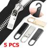 5Pcs Detachable Zipper Slider Puller Instant Zipper Repair Kit Replacement for Broken Buckle Travel Bag Suitcase Zipper Head DIY Sewing Craft