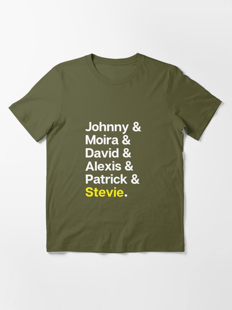 The Human League Johnny & Moira & David & Alexis & Patrick & Stevie. Schitts Creek characters Essential T-Shirt