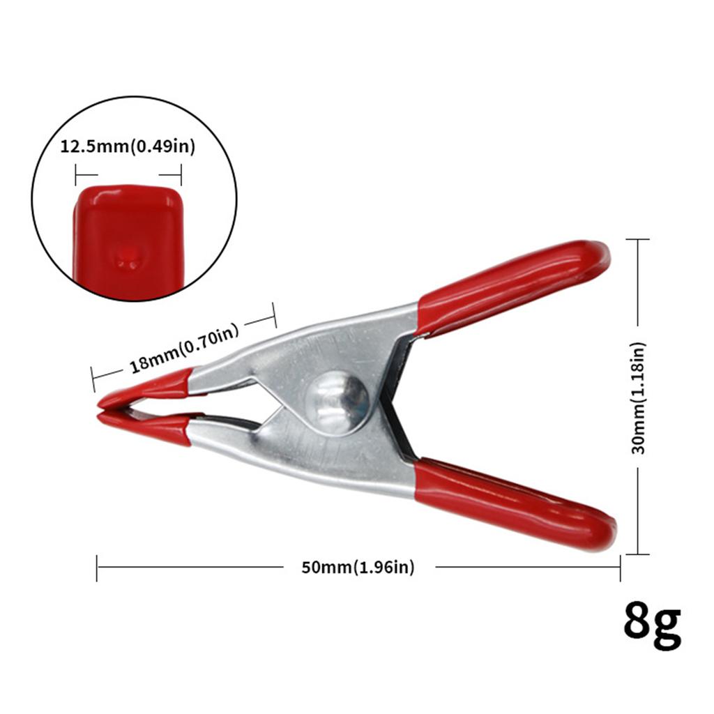 10Pcs 2 Inch Metal A-Shaped Spring Clip Multi-Purpose Woodworking Electrician Powerful Spring Clamps A Clip Hand Tools