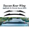 Для Porsche Taycan 2019+ Задний спойлер в стиле лезвия Утиный хвост Аэродинамический апгрейд Прямая установка Глянцевый черный Материал ABS Пакет стайлинга