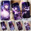 Genshin Impact Raiden Shogun Phone Case For Samsung A91 A81 A73 A72 A71 A30S A20 A12 A13 A52 A53 4G 5G Soft Black Phone Cover