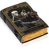 Book of Spells Leather Bound Journal Deckle Edge Paper Grimoire Printed Diary