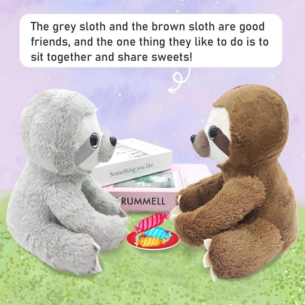 Stuffed Animals Sloth Plush Toy Big Eyes Simulation Sloth Doll Stuffed Sloth Birthday Gift