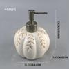 Cute Pumpkin Soap Dispenser - Bathroom Decoration, 460ml Soap Pump Pumpkin Maple Leaves Pattern for Bathroom and