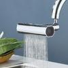 Three Level Waterfall Universal Faucet Extension Device Vegetable Washing Splash Proof Device Rotatable Universal Jointbox