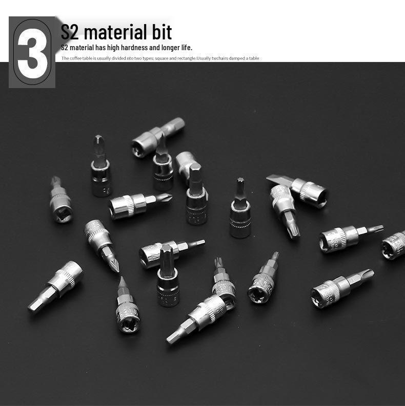 Набор многофункциональных трещоточных ключей из 46 предметов для ремонта автомобилей и мотоциклов