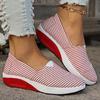 Fashion Spring Women's Shoes Fabric Tennis Women's Slip-On Flats Women's Canvas Sneakers Woman Wedge Thick-soled Flats