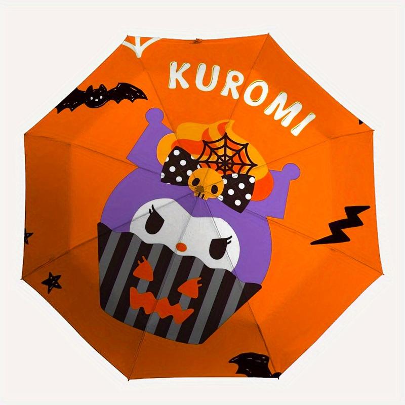 1pc Halloween Kuromi Cupcake Design Umbrella with Plastic Handle,Suitable for All Seasons Home Travel Outdoor UmbrellaSanlio347