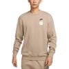 Nike Толстовки Мужские Хаки Круглый вырез Умеренный Обычный HJ0836-247