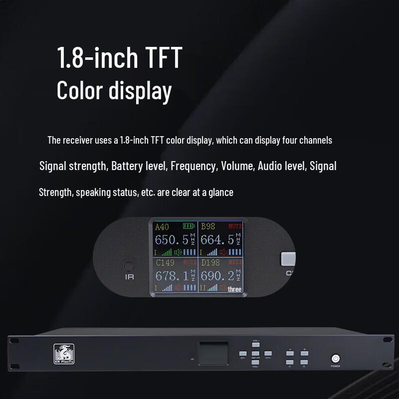 FionTu Professional Wireless 1-to-4 Gooseneck Microphone System (CN version)