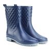 New plaid casual women's boots fashion rain shoes women's water shoes women's medium tube adult rain boots