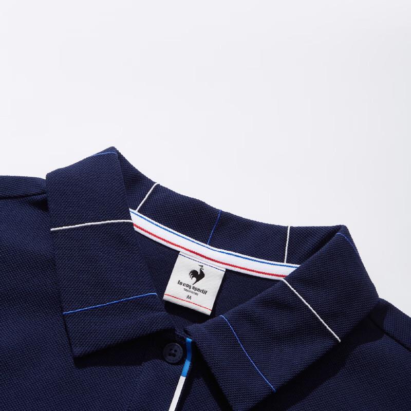 Женское хлопковое антибактериальное платье-поло Le Coq Sportif
