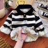 Boys Cotton Tops Outwear New Arrive Autumn Winter Kids Stripe Thicken Gift Teenagers School Children's Warm Clothes