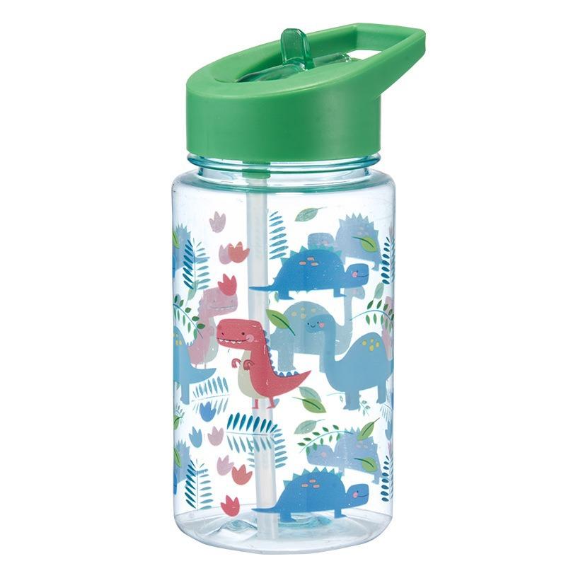 Water bottle food grade children's water cup high temperature student sports kettle straw bottle household anti-drip cute plastic cup