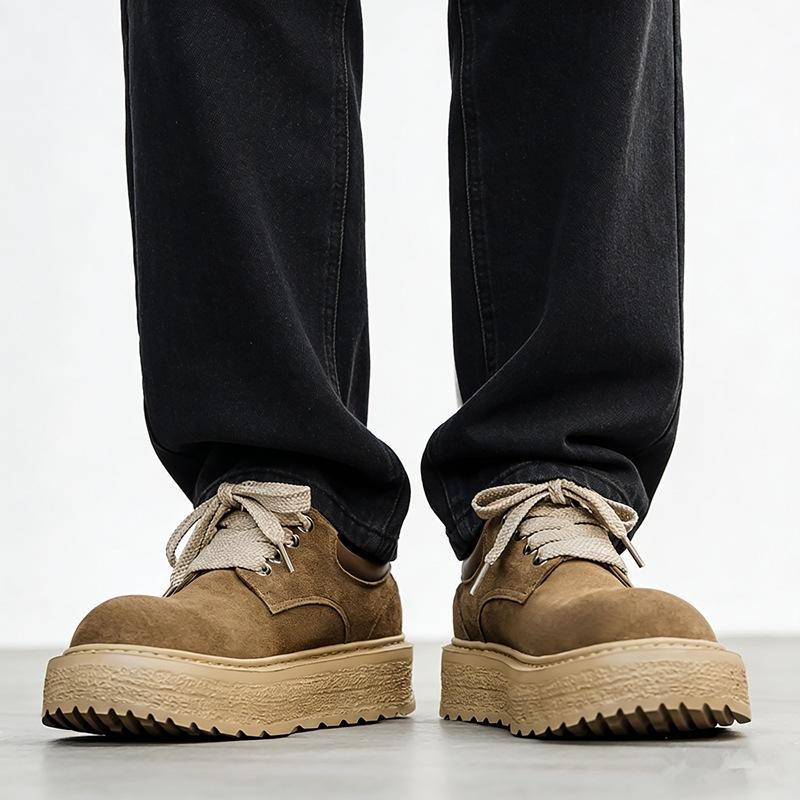 Мужские кожаные ботинки Martin Водонепроницаемые Нескользящие Спортивные Обувь на толстой подошве