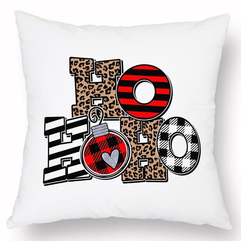 Новая Рождественская Льняная Наволочка с Принтом Домашний Диван Гостиная Праздничная Грязеотталкивающая Подушка