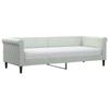 VidaXL Daybed with Mattress Light Grey 80x200 Cm Velvet 3197740
